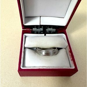 Helzberg size 11 mens Titanium wedding band.